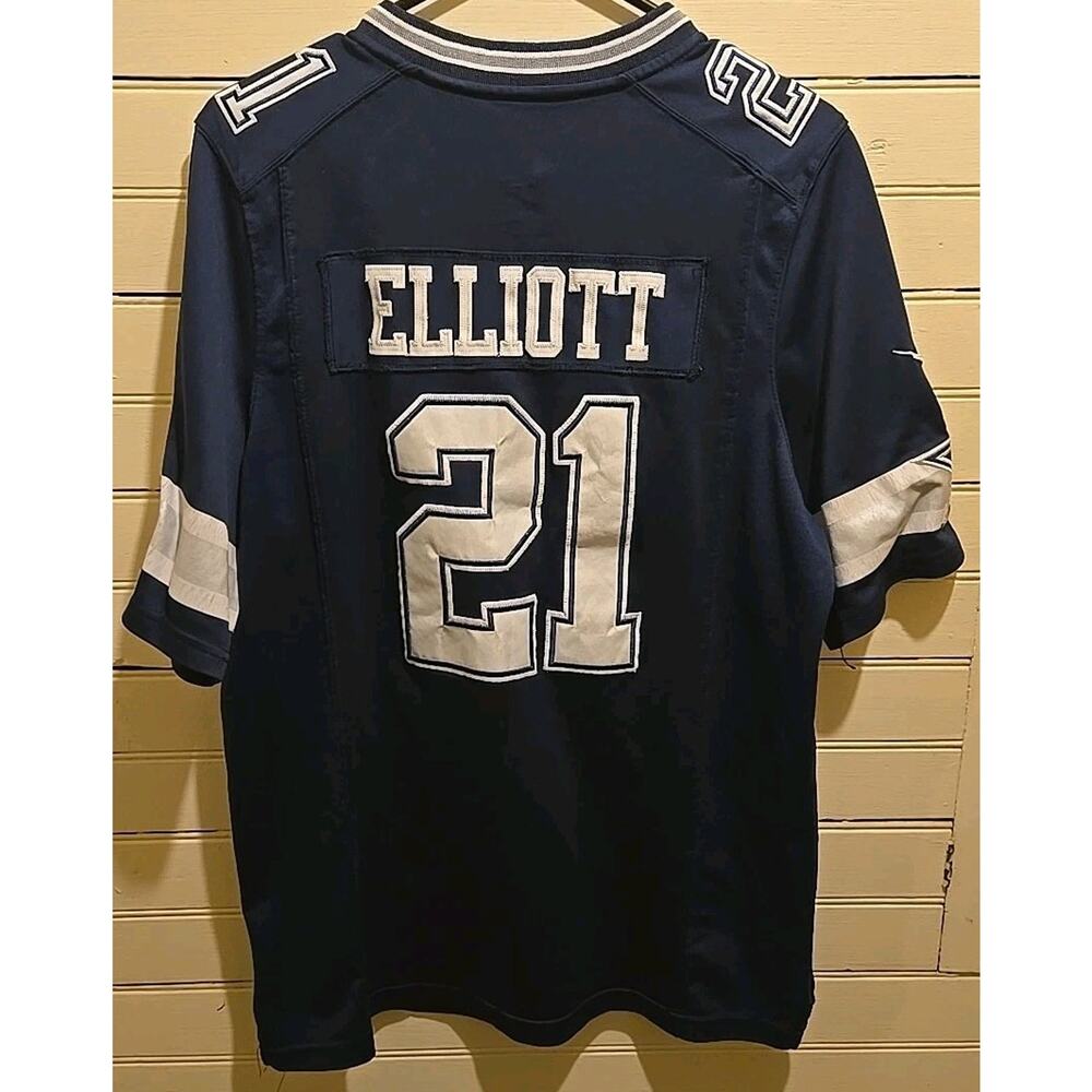 Nike Ezekiel Elliott Cowboys Jersey #21 Blue Size Small Used